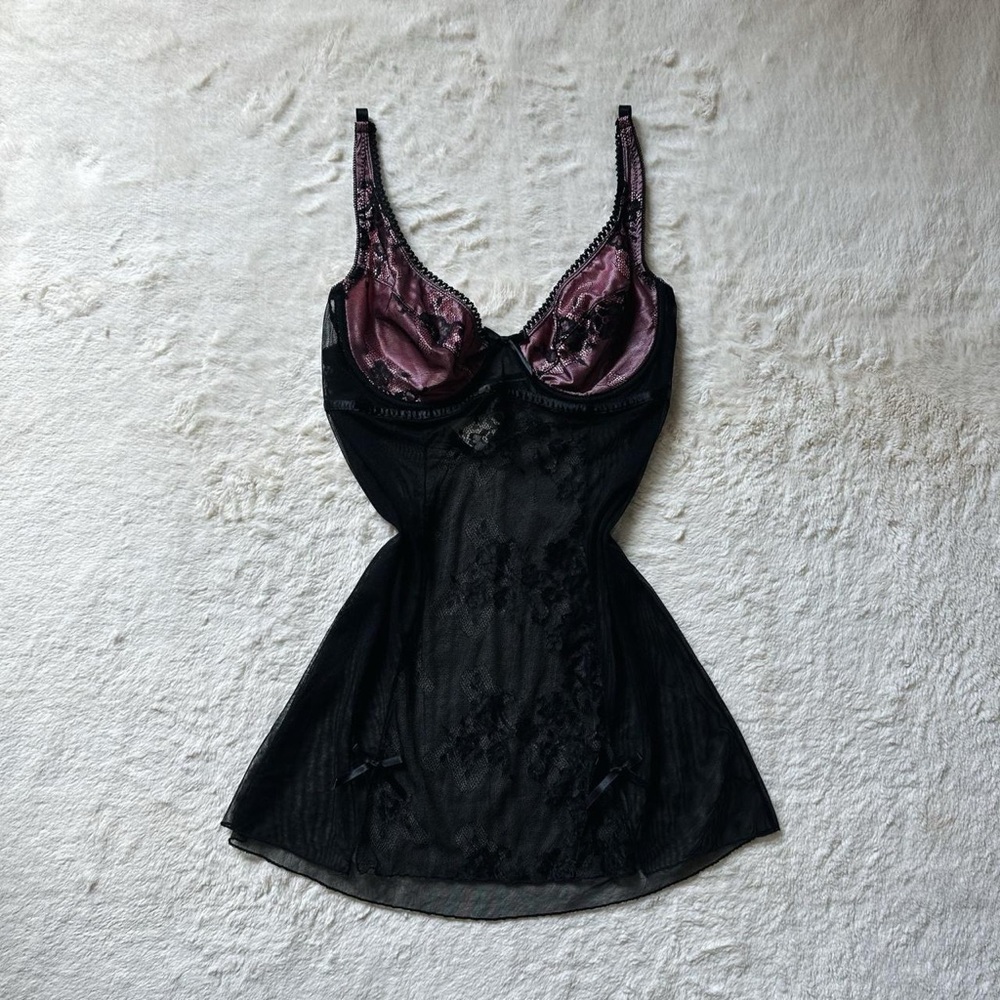 2000's frederick's of hollywood slip dress